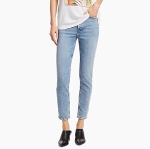 Re/Done Comfort Stretch High Rise Ankle Crop Jeans Size 23